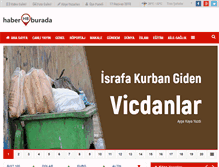 Tablet Screenshot of haberburada.net